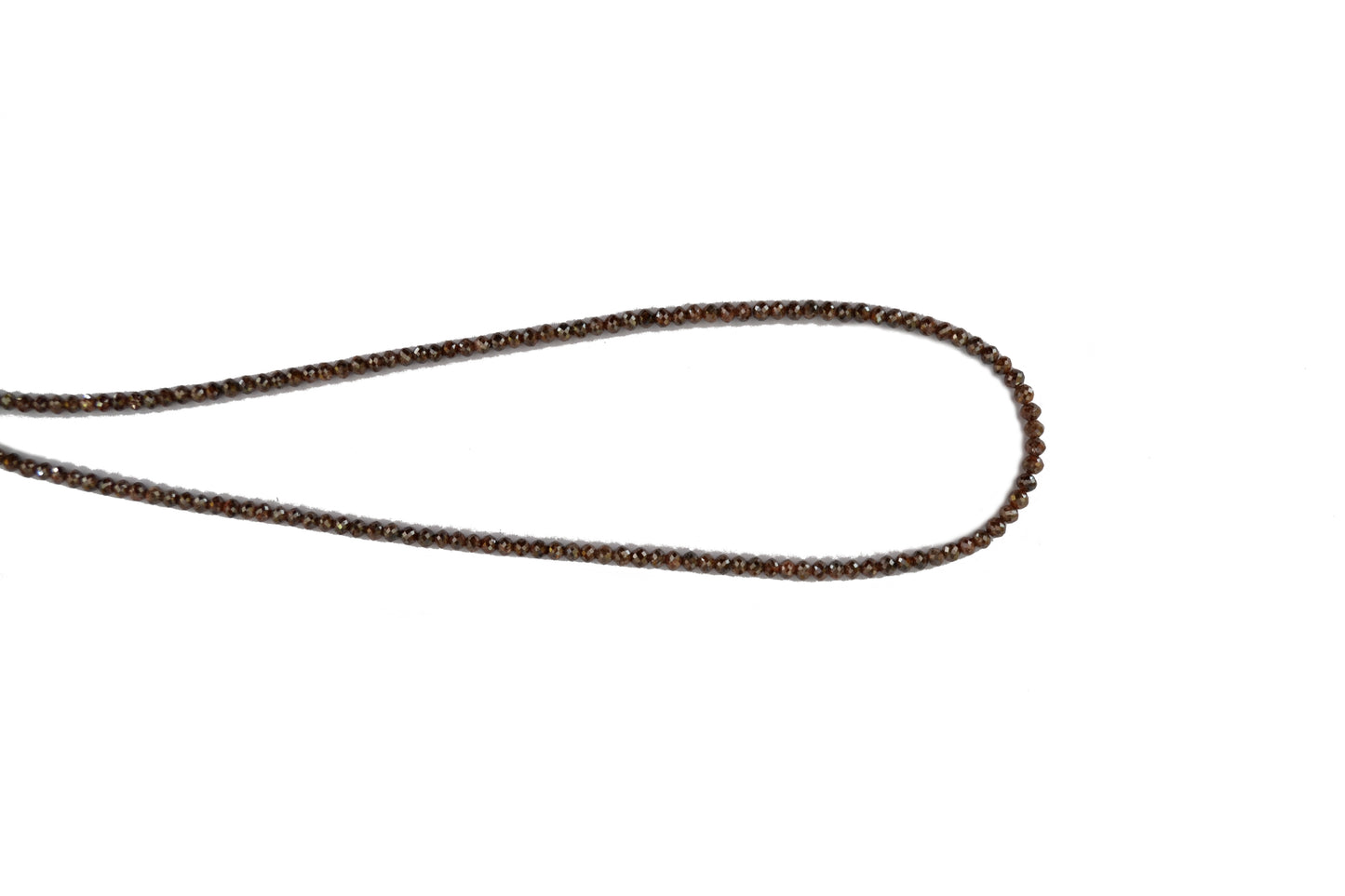 Brown Diamond Rondelle Faceted
