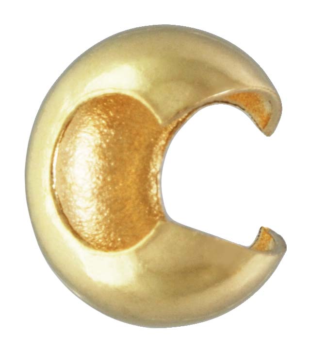 14K Gold Crimp Covers 3mm