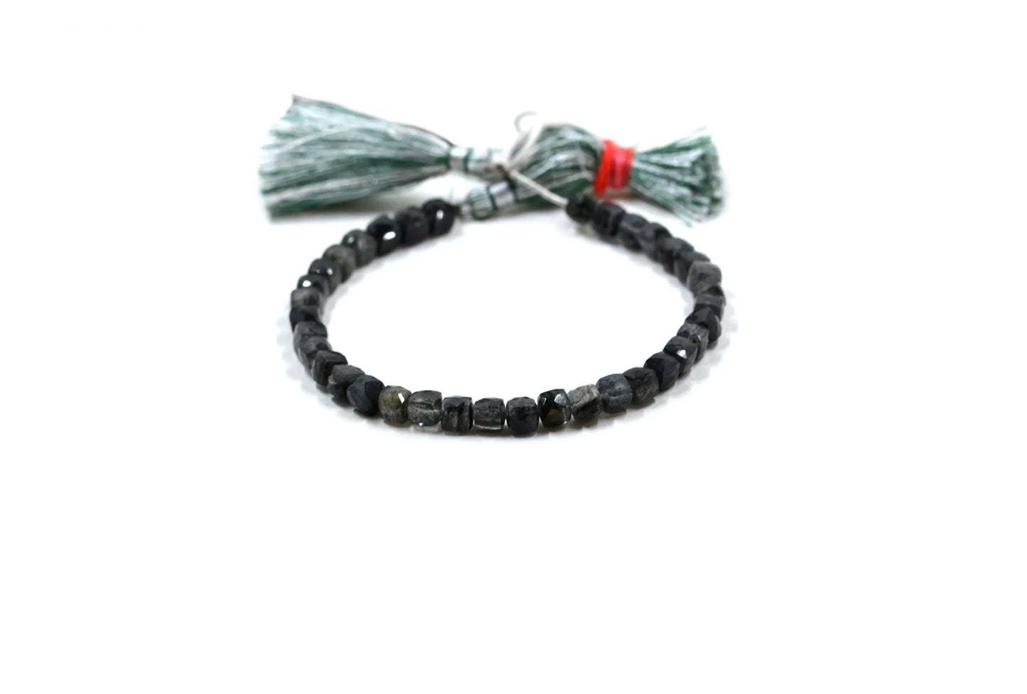 Rutilated Quartz Cube Beads