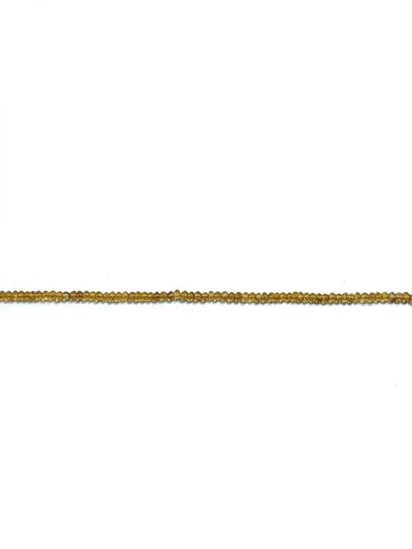 Madeira Citrine Rondelle Faceted