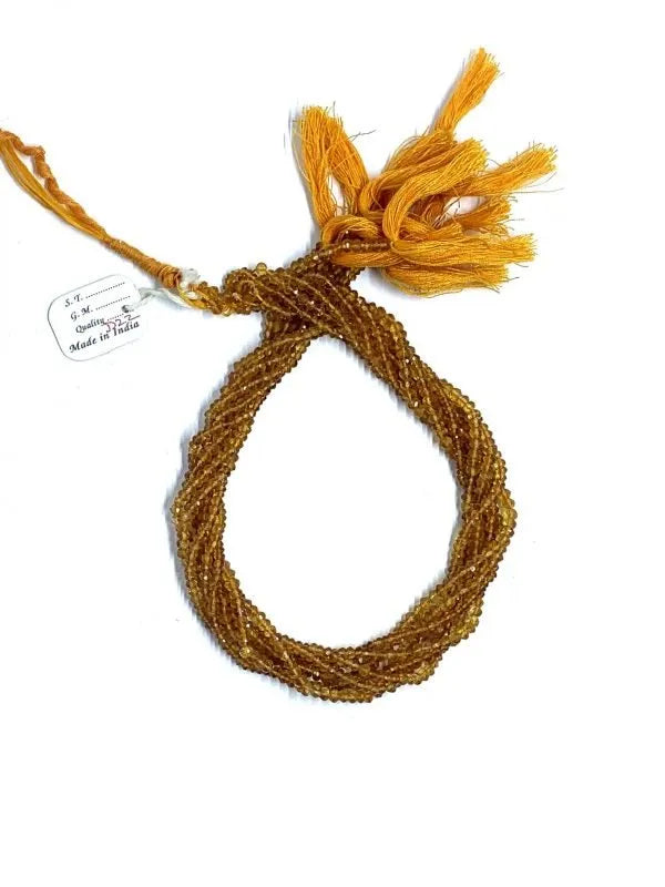 Madeira Citrine Rondelle Faceted
