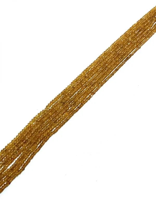 Madeira Citrine Rondelle Faceted