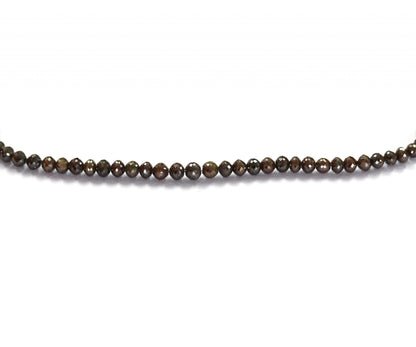 Brown Diamond Rondelle Faceted