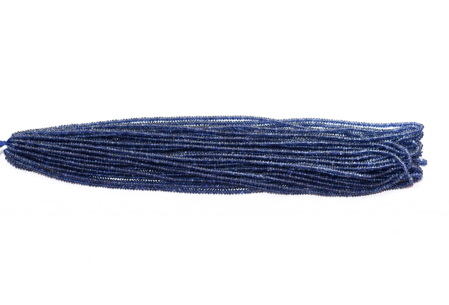 Sapphire Rondelle Smooth Beads