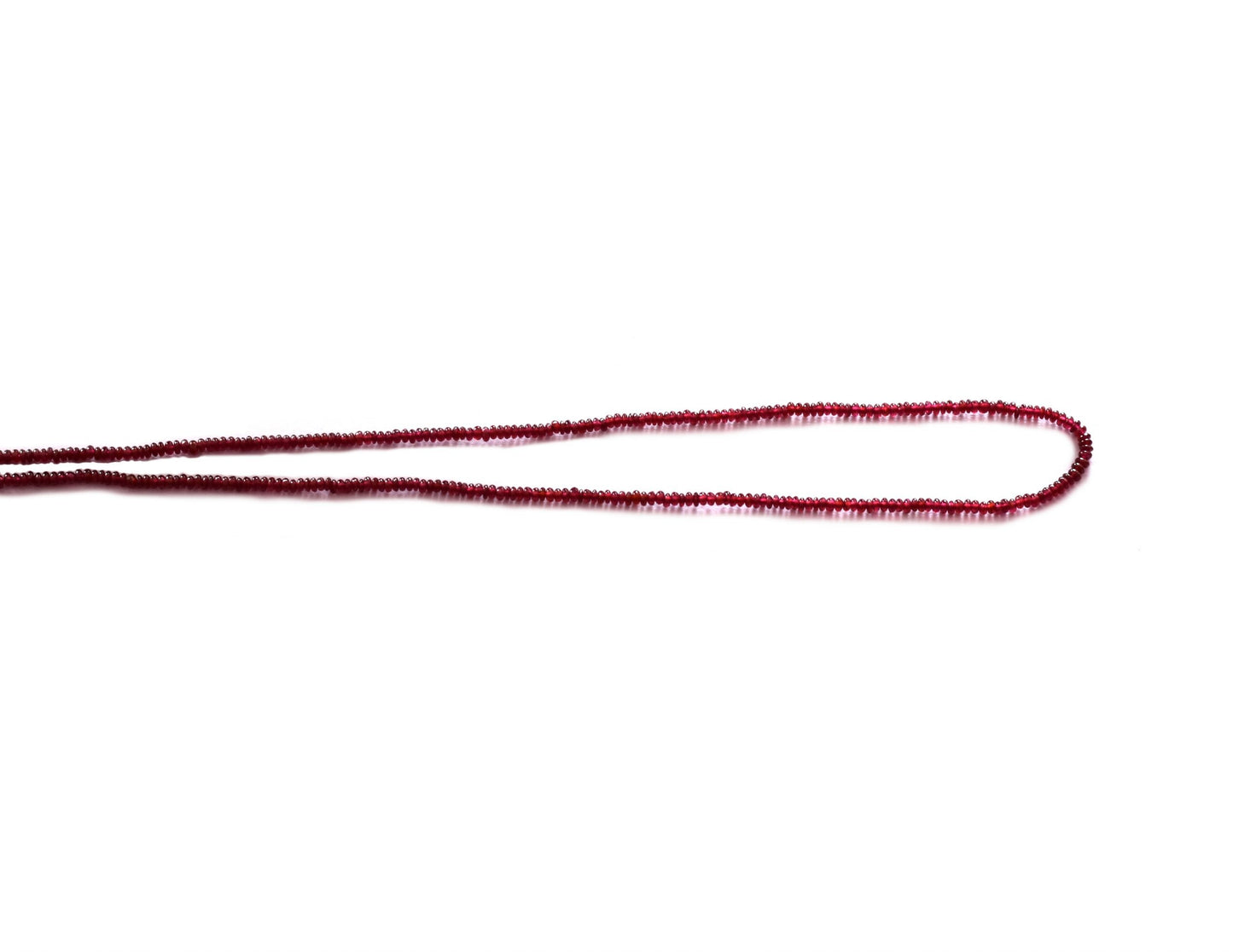 Ruby Rondelle Smooth Beads