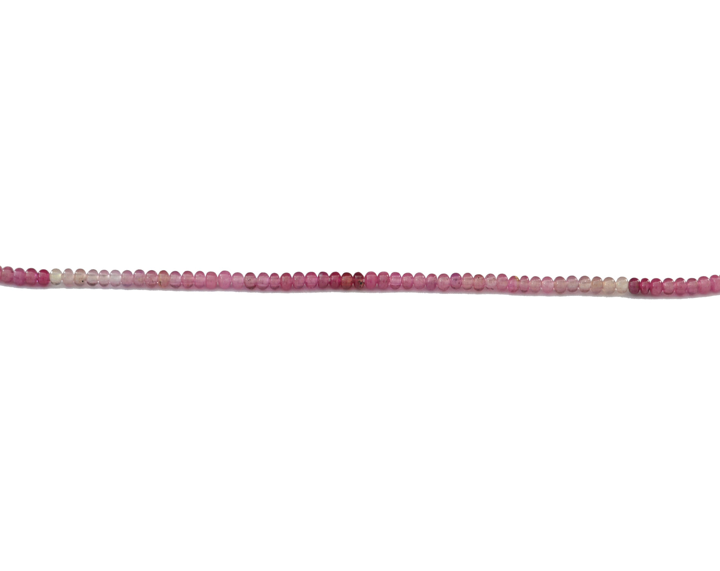 Shaded Pink Sapphire Rondelle Smooth