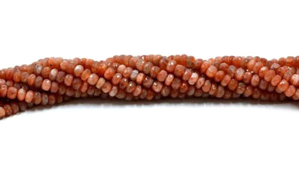 Sunstone Rondelle Faceted