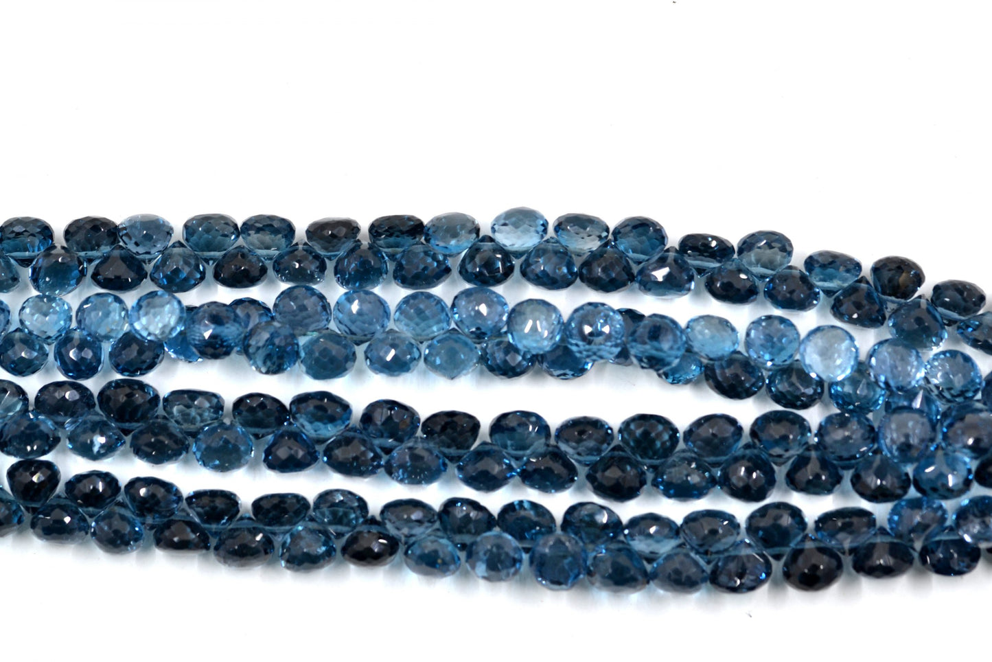 Blue Topaz Onion S/D Faceted AAA