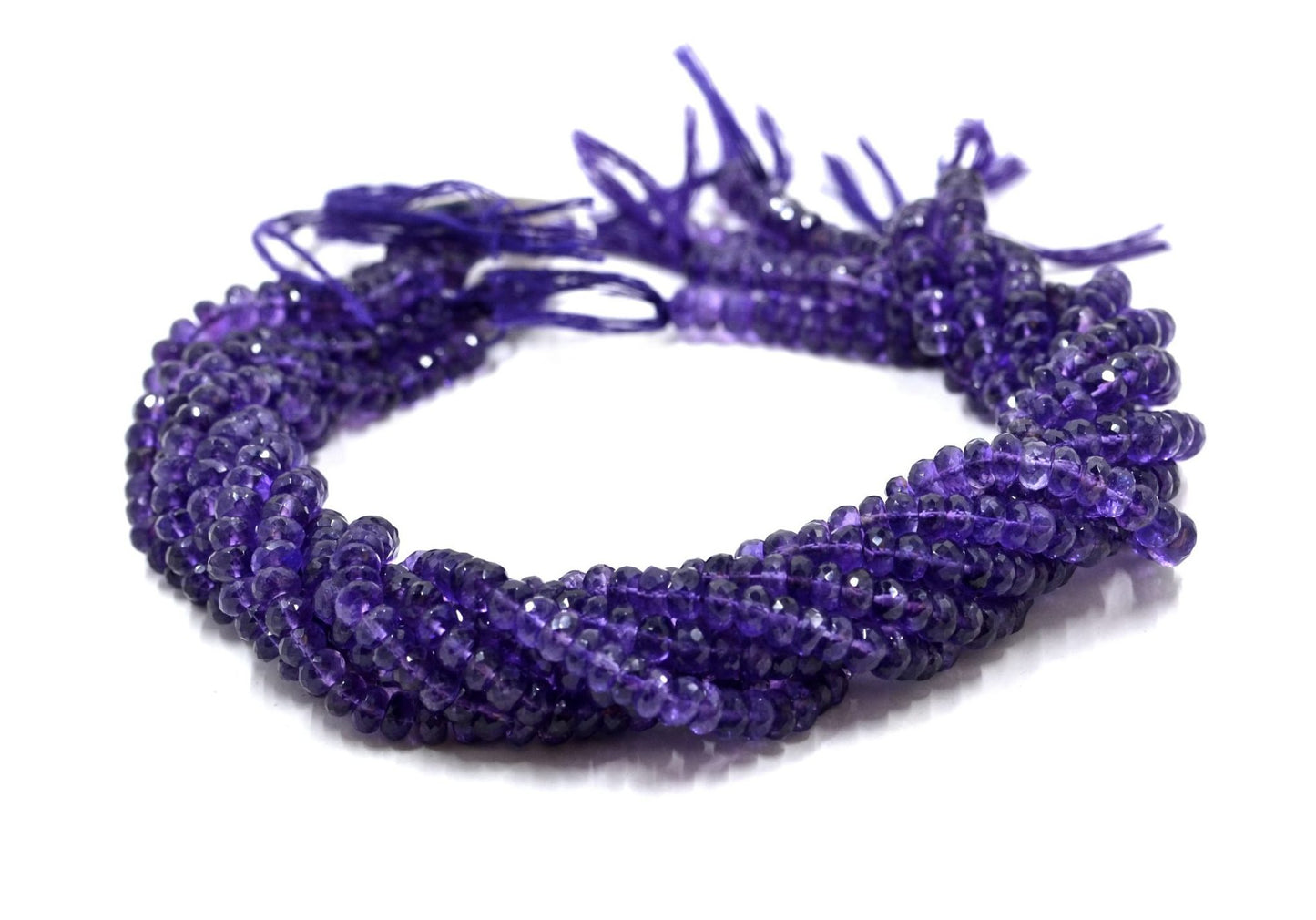Amethyst Rondelle Faceted AA