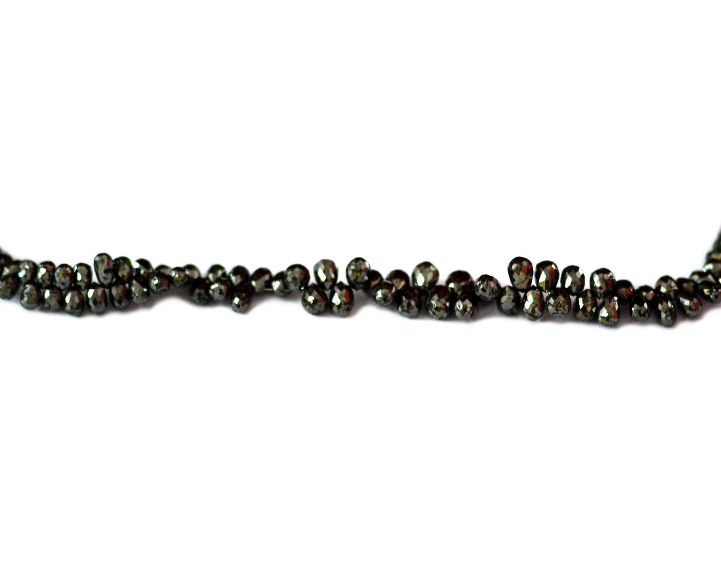Black Diamond Teardrop Faceted