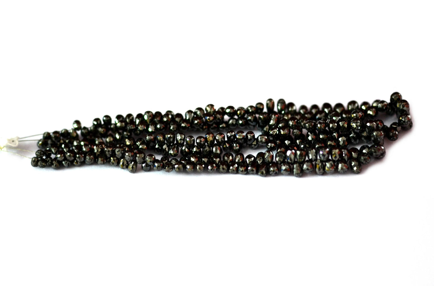 Black Diamond Teardrop Faceted