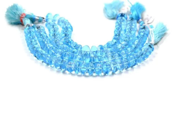 Blue Topaz Rondelle Smooth AAA