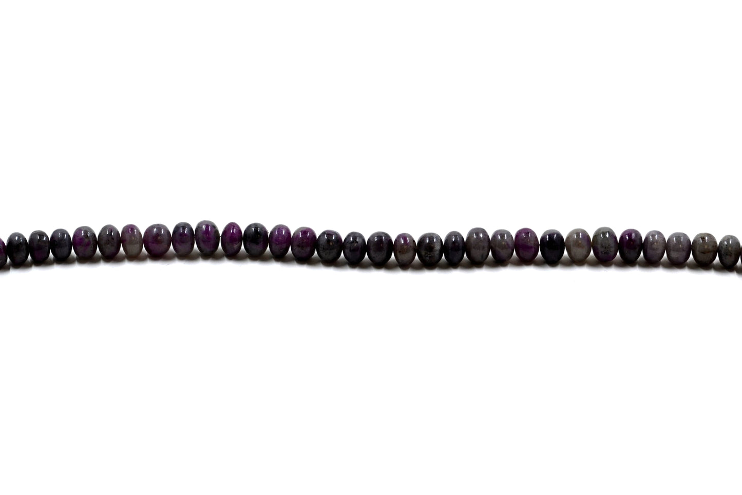 Ruby Zoisite Rondelle Smooth