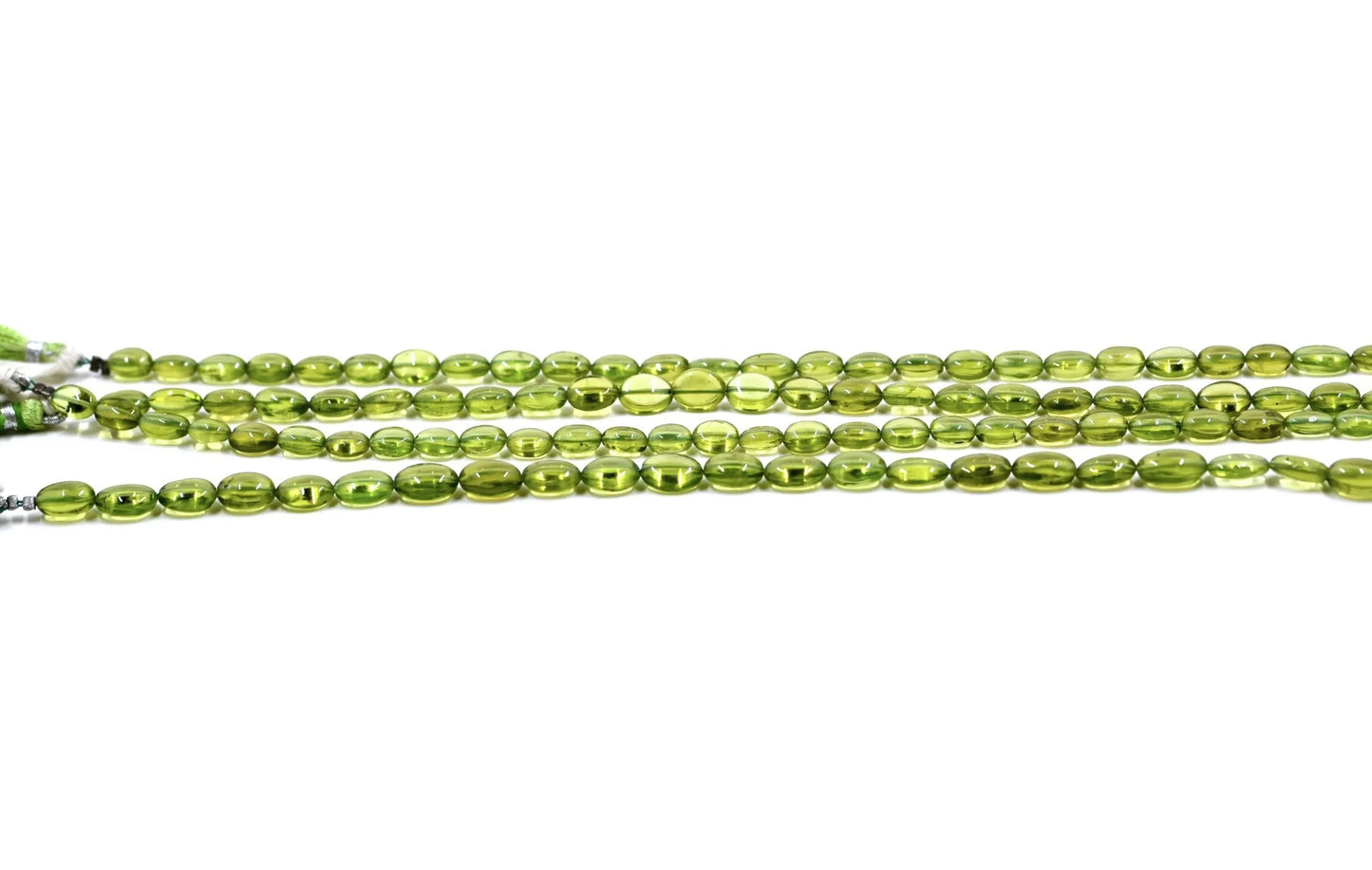Peridot Oval Gemstone Beads