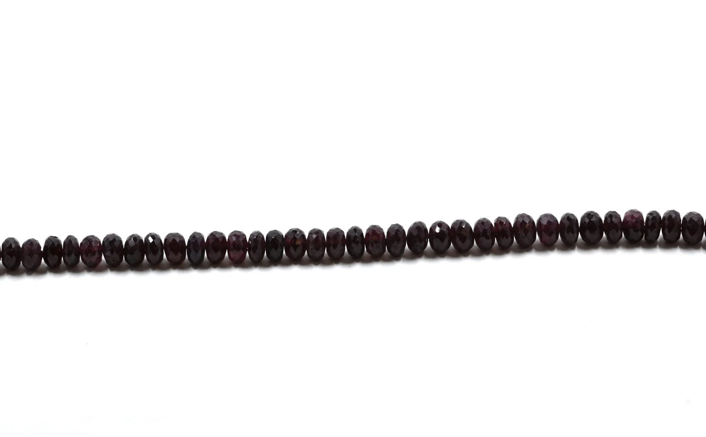 Rhodolite Garnet Rondelle Faceted