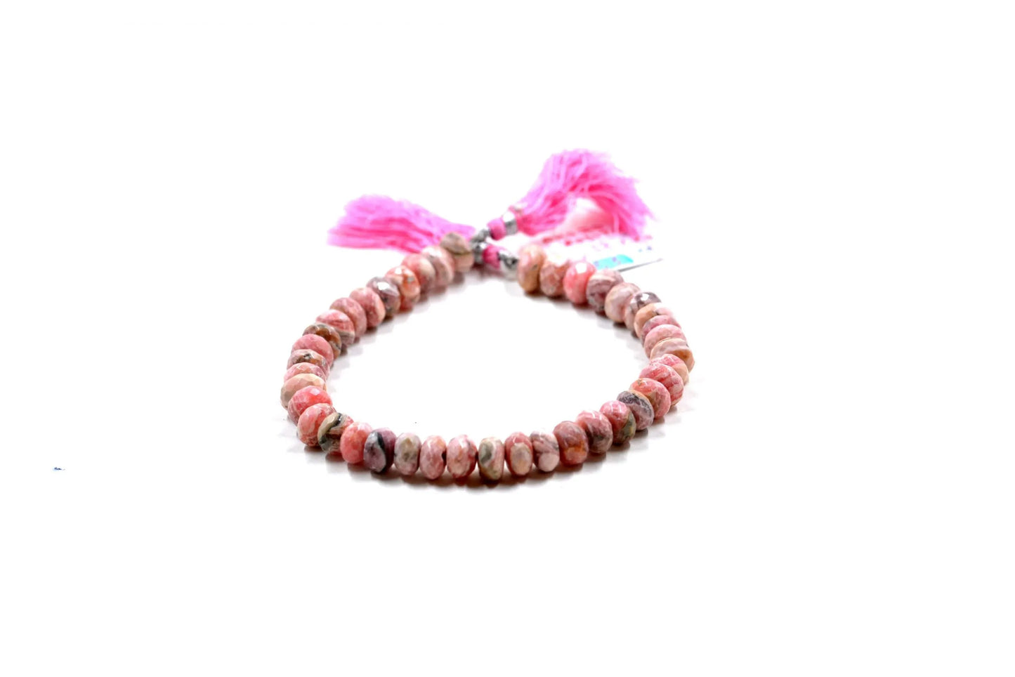 Rhodochrosite Rondelle Beads