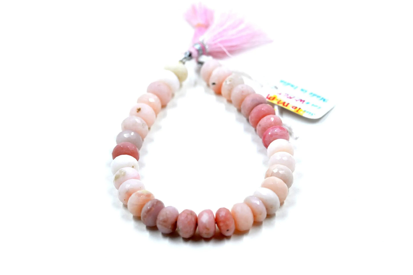 Pink Opal Rondelle Beads