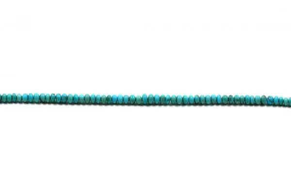 Turquoise Rondelle Smooth