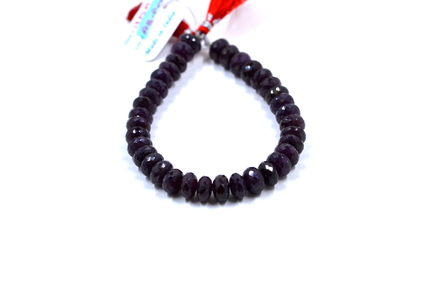 Wine Ruby Rondelle Faceted