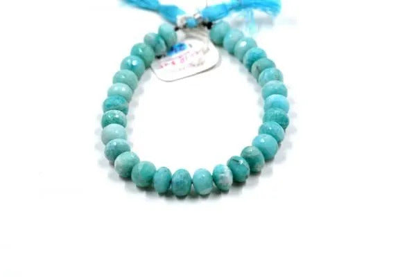 Amazonite Rondelle Faceted AA