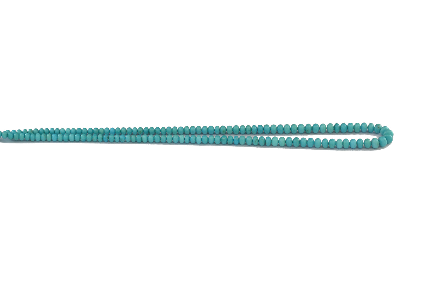 Turquoise Rondelle Smooth