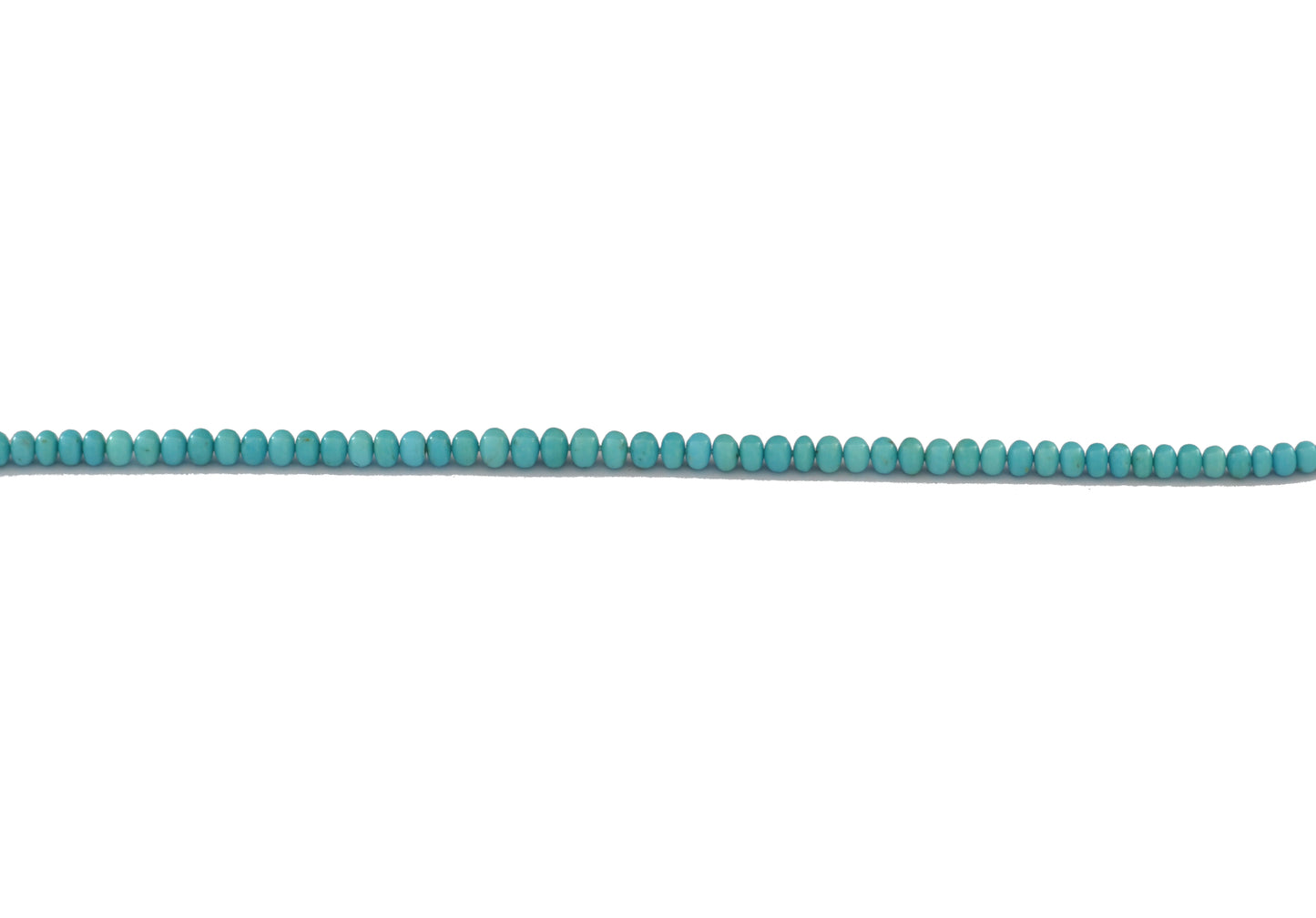 Turquoise Rondelle Smooth