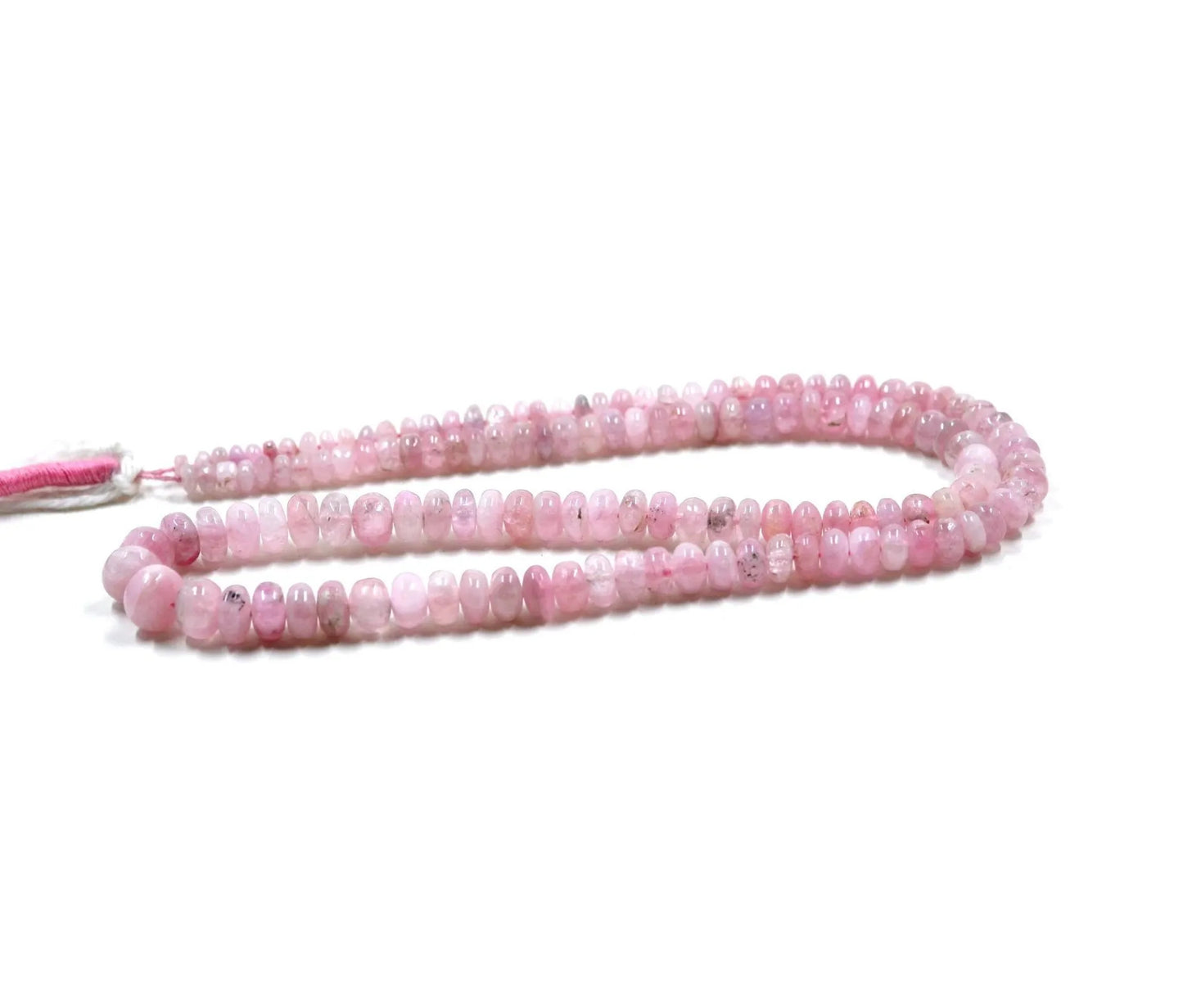 Pink Tourmaline Rondelle Smooth