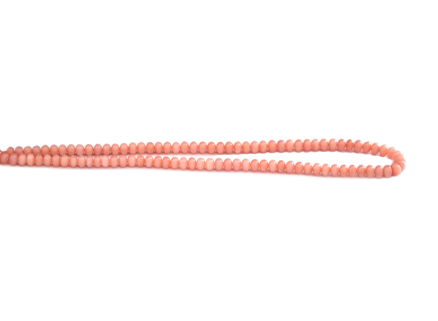 Pink Opal Rondelle Smooth