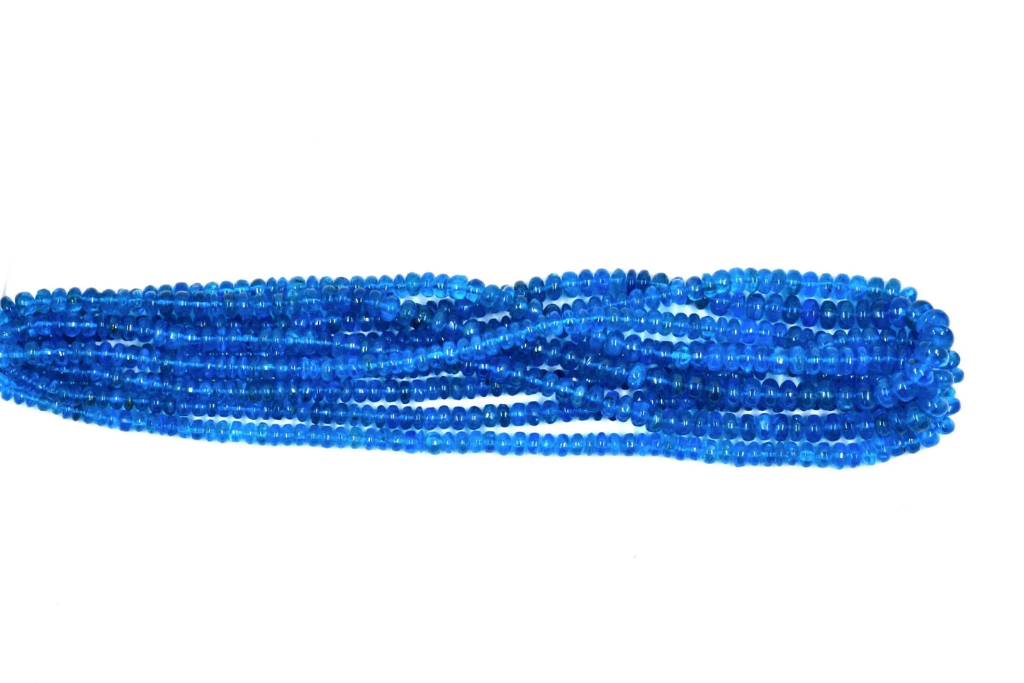 Neon Apatite Rondelle Beads