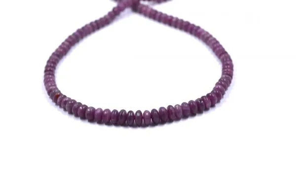 Pink Sapphire Rondelle Beads