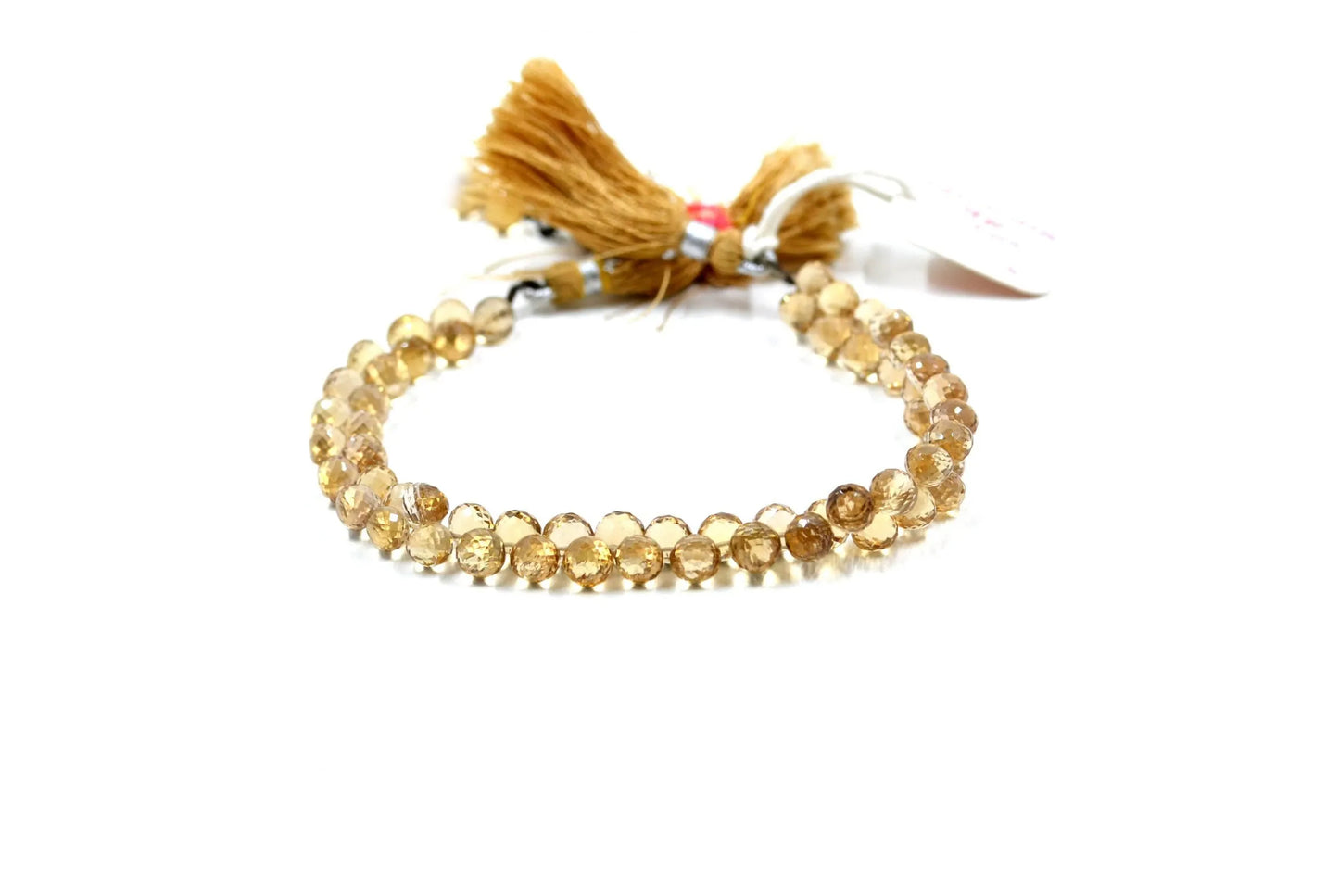 Champagne Quartz Onion Beads