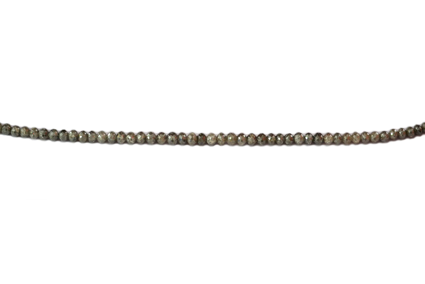 Grey Diamond Rondelle Faceted
