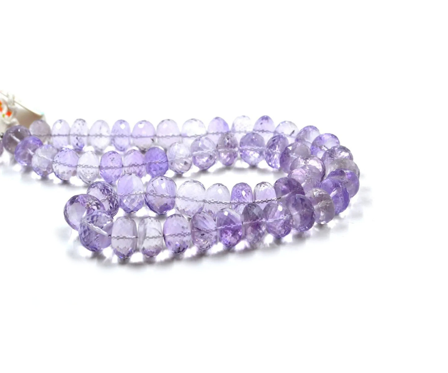Pink Amethyst Rondelle Beads