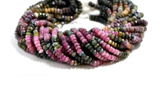 Tourmaline Rondelle Faceted