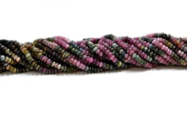 Tourmaline Rondelle Faceted