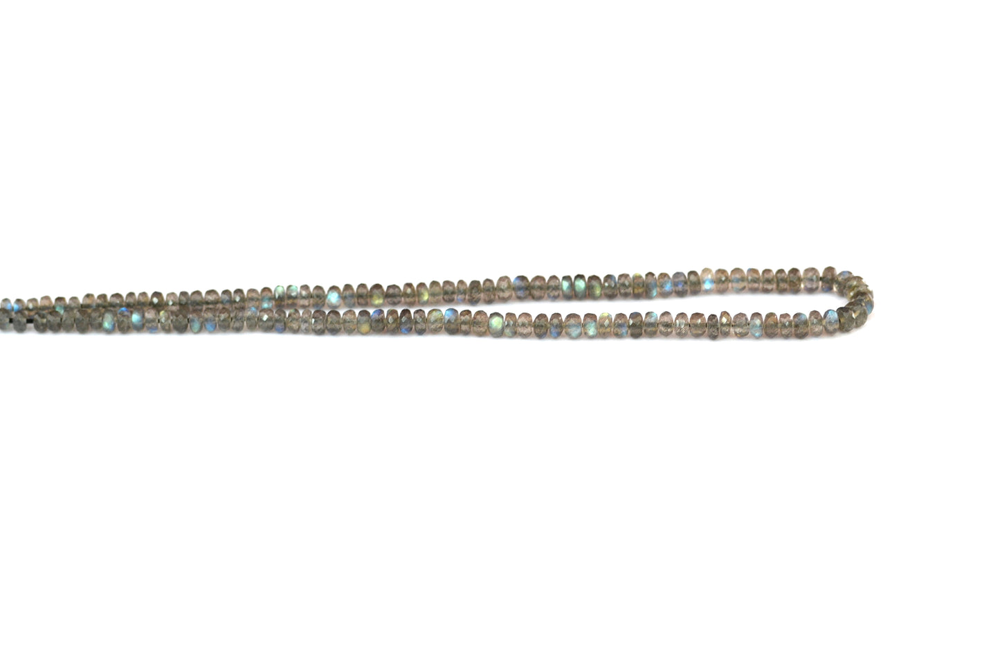 Labradorite Rondelle Faceted