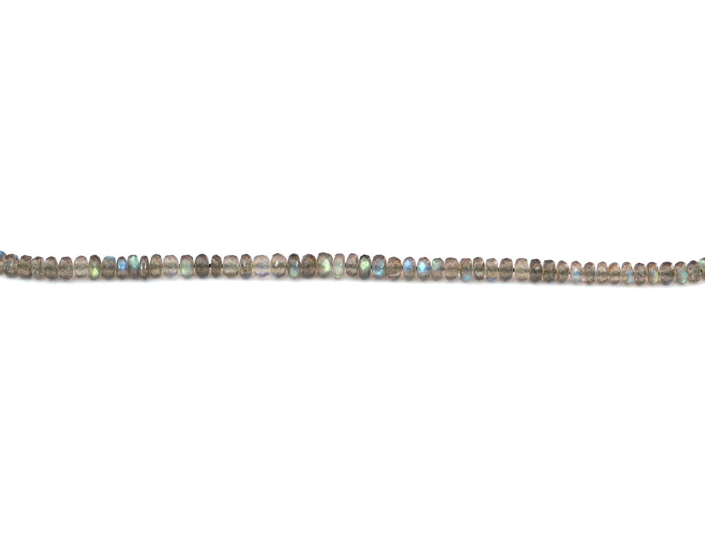 Labradorite Rondelle Faceted