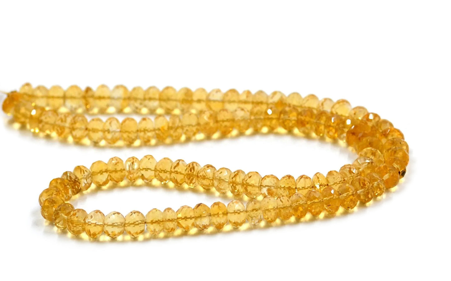 Citrine Rondelle Faceted