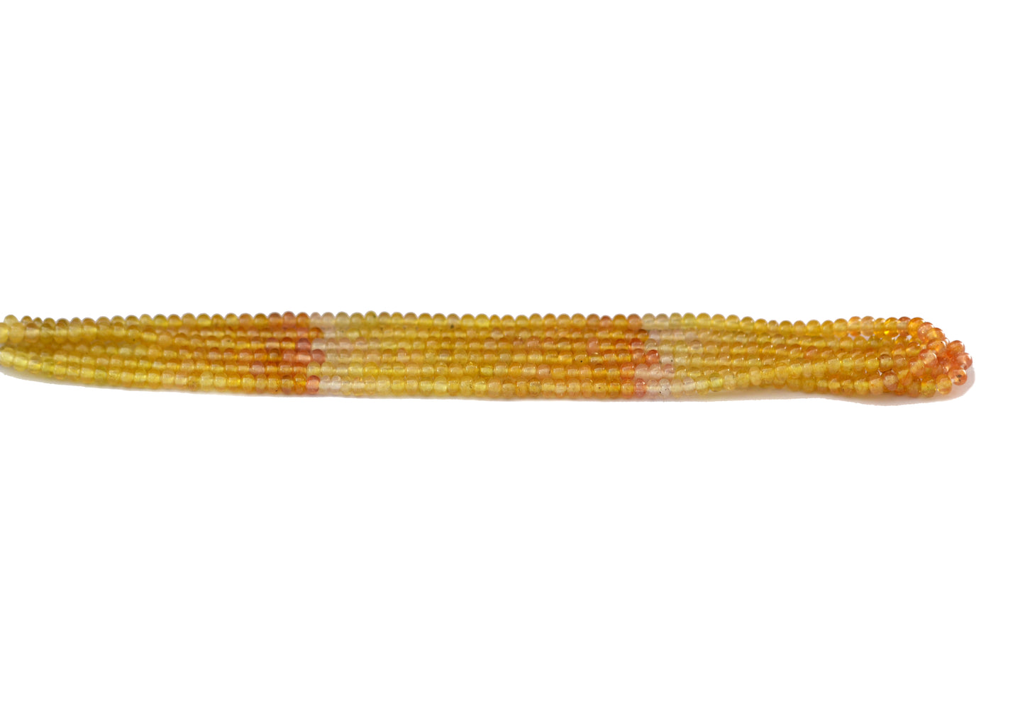Shaded Yellow Sapphire Rondelle Smooth