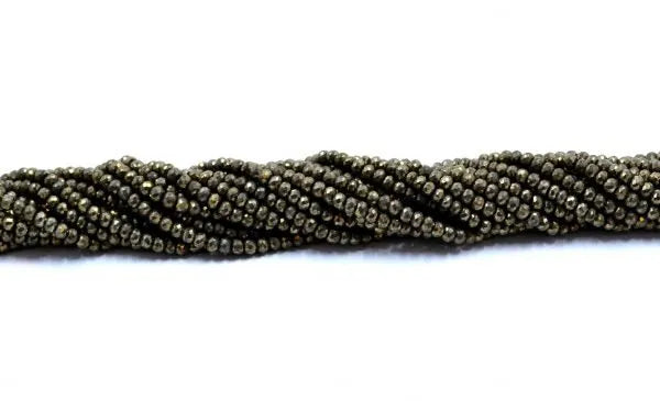 Pyrite Rondelle Faceted