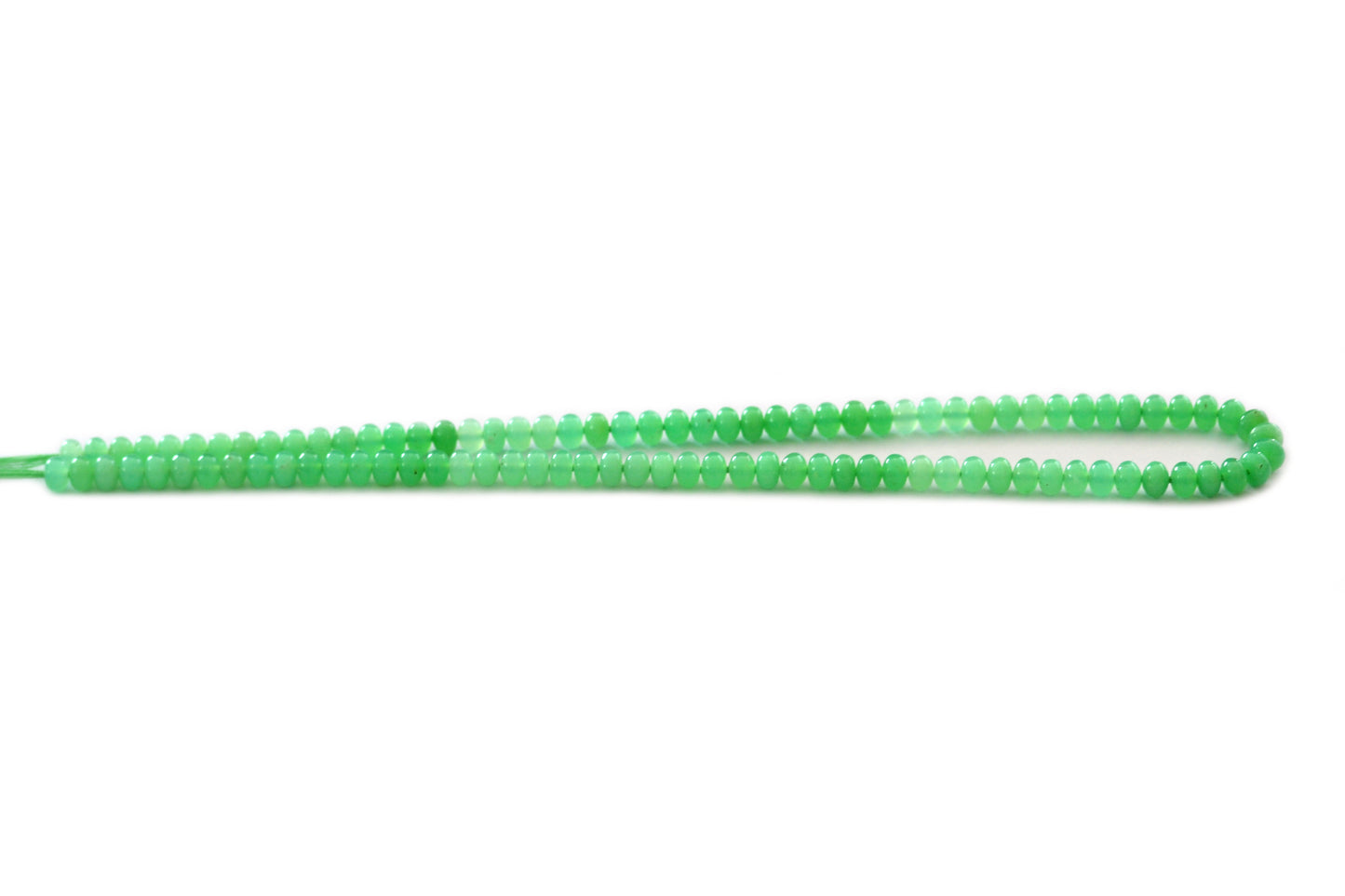 Shaded Chrysoprase Rondelle Beads