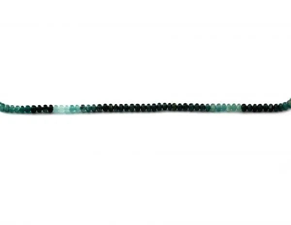 Grandidierite Shaded Rondelle Smooth Beads
