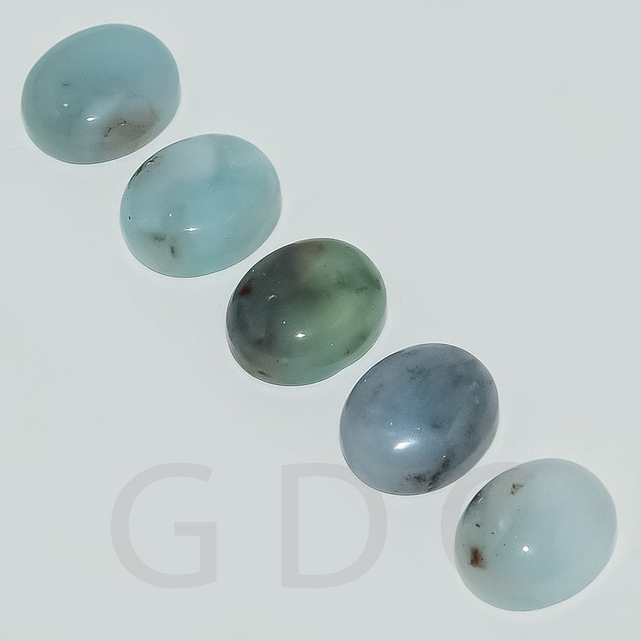 Aqua Chalcedony Cabochons Cabs