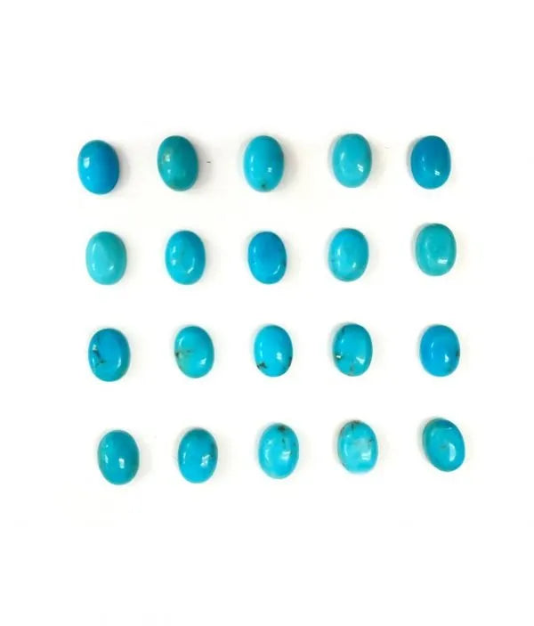 Turquoise Oval Cabs