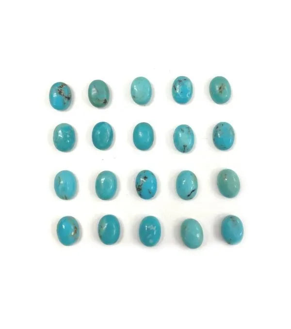 Turquoise Oval Cabs