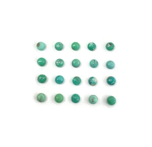 Turquoise Round Cabs