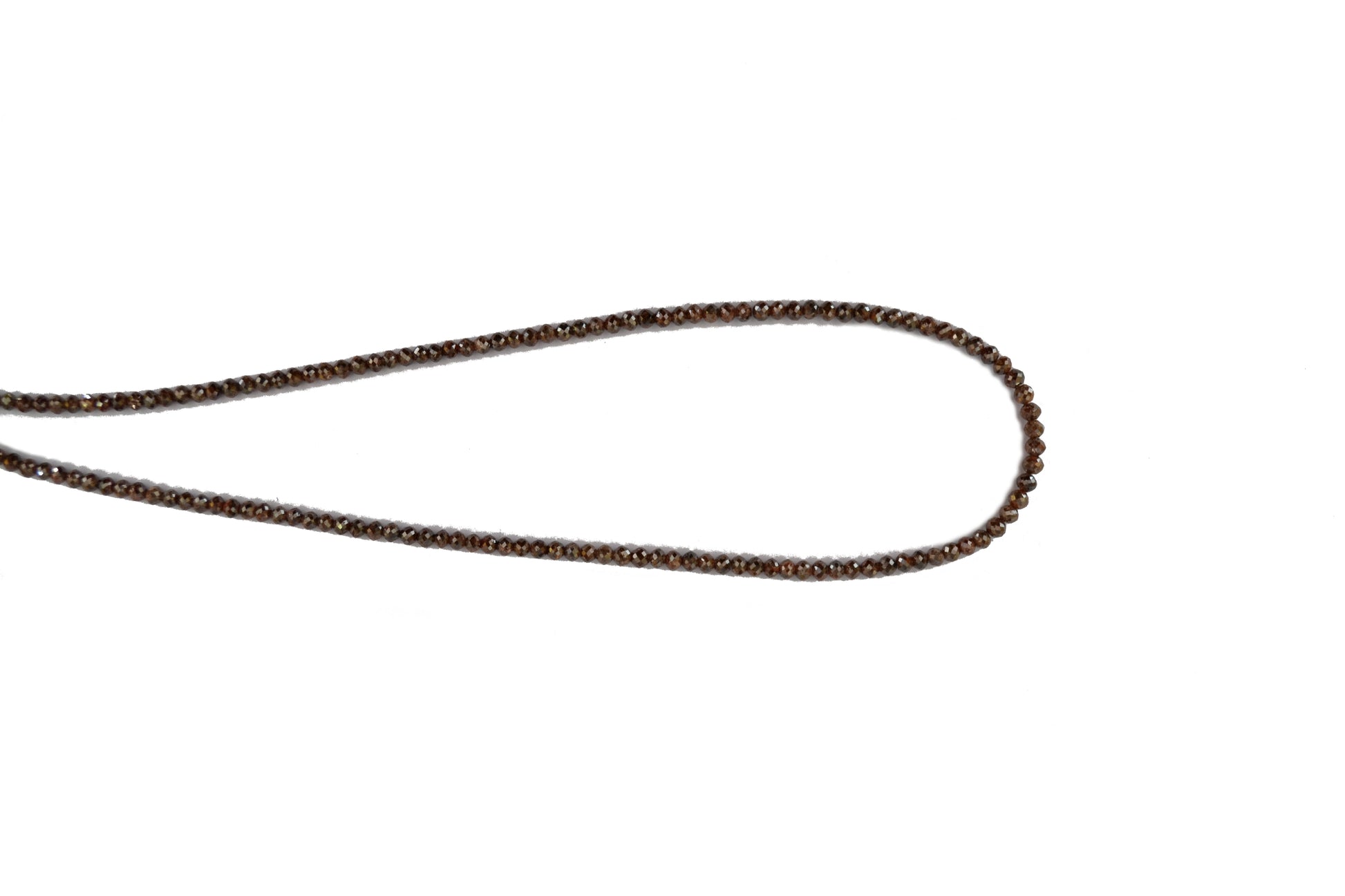 Brown Diamond Rondelle Faceted