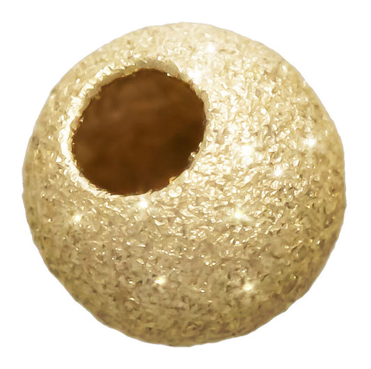 14kt Gold Stardust Bead Round