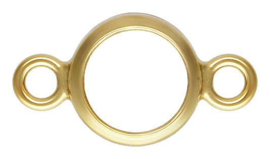 14K Gold Bezel Connector