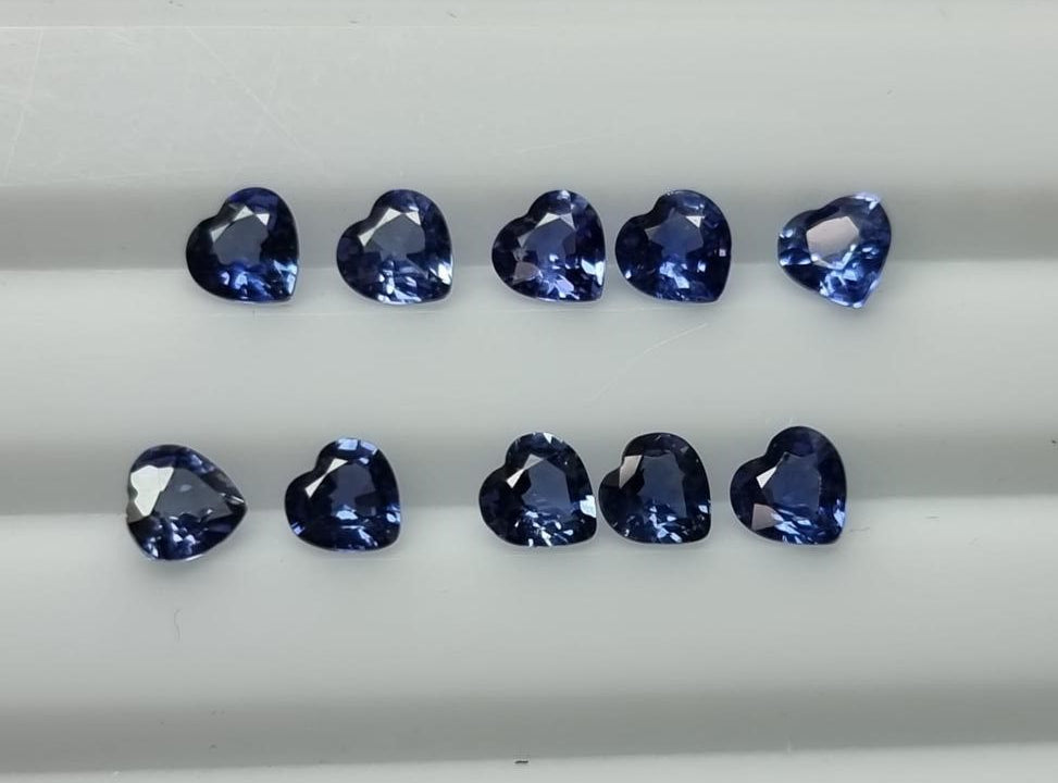 Blue Sapphire Heart Shape